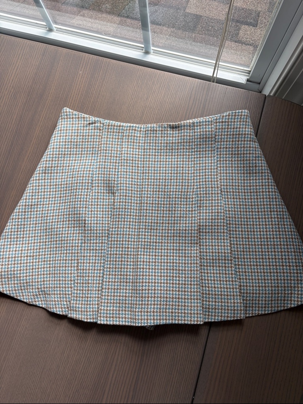 Zara Houndstooth Mini Skort